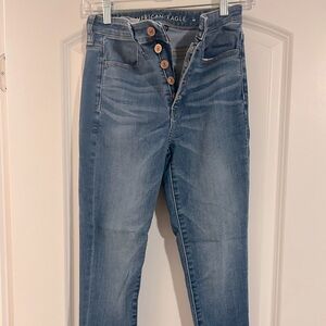 American Eagle Skinny Button Up Jean. Size 2